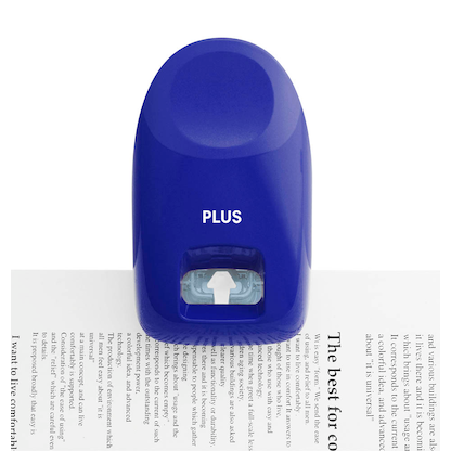 Artikelbild 4 für PLUS JAPAN Klammerloses Heftgerät blau, Artikelnummer 368858