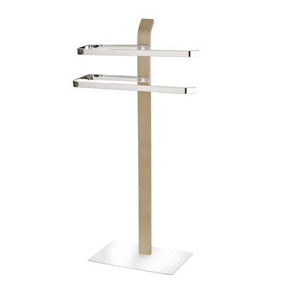 Artikelbild 3 für WENKO Handtuchständer Samona silber/braun, Artikelnummer 805277