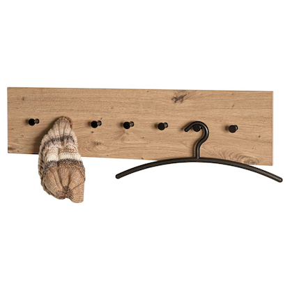 Artikelbild 22 für HAKU Möbel Wandgarderobe 37446 eiche Metall 7 Haken 89,0 x 20,0 cm, Artikelnummer 105519