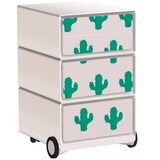Artikelbild 1 für PAPERFLOW easyBox Tropical Rollcontainer weiß, bunt 4 Auszüge 39,0 x 43,6 x 64,2 cm, Artikelnummer 215539