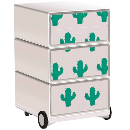 Artikelbild für PAPERFLOW easyBox Tropical Rollcontainer weiß, bunt 4 Auszüge 39,0 x 43,6 x 64,2 cm, Artikelnummer 215539