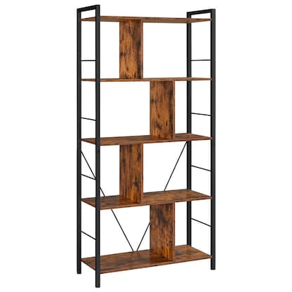 Artikelbild 13 für VASAGLE Bücherregal braun, schwarz 74,0 x 30,0 x 150,0 cm, Artikelnummer 290089