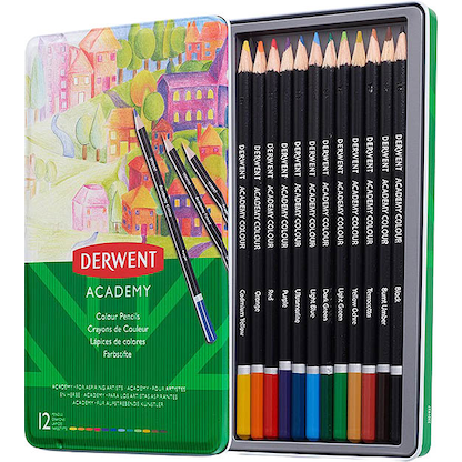 Artikelbild 13 für DERWENT Academy Colour Buntstifte farbsortiert, 12 St., Artikelnummer 464699