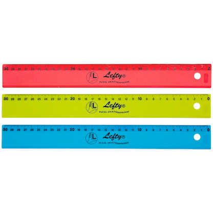 Artikelbild 2 für KUM Lineal L3 Flexi® TB Lefty® 30,0 cm, farbsortiert, Artikelnummer 650519