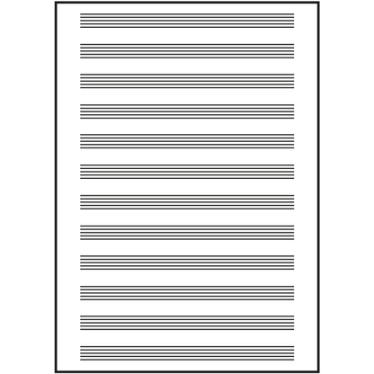 Artikelbild 5 für OXFORD Notenheft ohne Hilfslinien Lineatur 14 Notenlineatur DIN A5 ohne Rand, 8 Blatt, Artikelnummer 884472