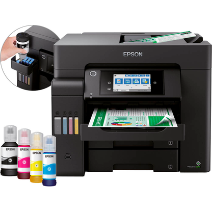 Artikelbild 3 für AKTION: EPSON EcoTank ET-5855 4 in 1 Tintenstrahl-Multifunktionsdrucker schwarz + GRATIS Ariete Airy Fryer 4 L Heißluftfritteuse mit 150 Euro CashBack, Artikelnummer 708137
