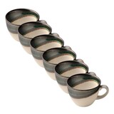 Artikelbild 1 für 6 HEART & SOUL Kaffeetassen Perfect Match Avocado grün 0,21 l, Artikelnummer 109399