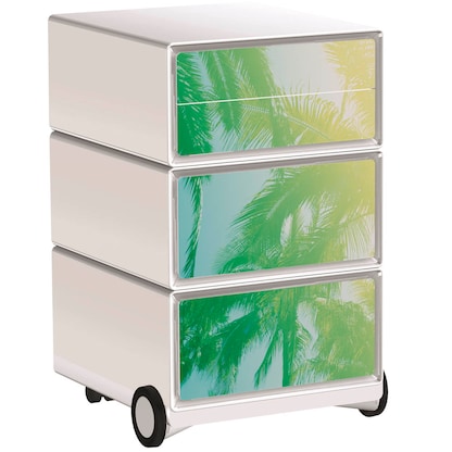 Artikelbild für PAPERFLOW easyBox Tropical Rollcontainer weiß, bunt 4 Auszüge 39,0 x 43,6 x 64,2 cm, Artikelnummer 215927