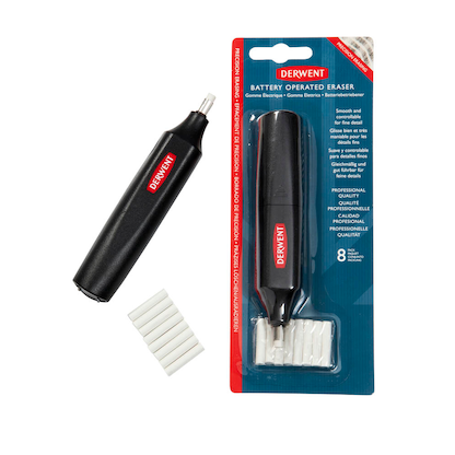 Artikelbild 24 für DERWENT elektrischer Radiergummi schwarz, 1 St., Artikelnummer 464729