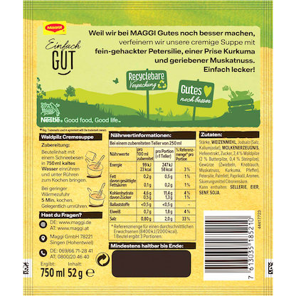 Artikelbild 3 für Maggi® herbstliche Waldpilz Cremesuppe 15x 3 Portionen, Artikelnummer 612659