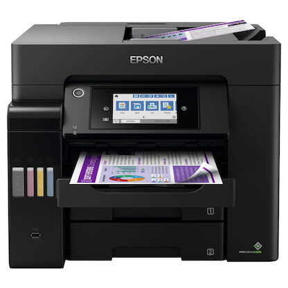 Artikelbild 4 für AKTION: EPSON EcoTank ET-5855 4 in 1 Tintenstrahl-Multifunktionsdrucker schwarz + GRATIS Ariete Airy Fryer 4 L Heißluftfritteuse mit 150 Euro CashBack, Artikelnummer 708137