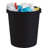 Artikelbild 1 für helit the green german Papierkorb 18,0 l schwarz, Artikelnummer 823722