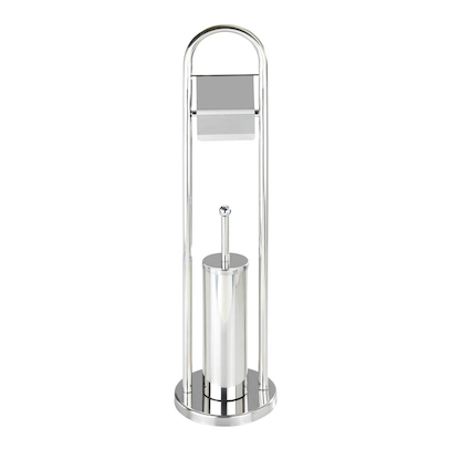 Artikelbild 4 für WENKO WC-Garnitur Vasto silber Metall, Artikelnummer 812121