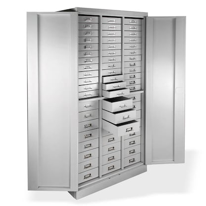 Artikelbild 2 für ADB Schubladenschrank lichtgrau 80,0 x 41,0 x 179,0 cm, Artikelnummer 892673