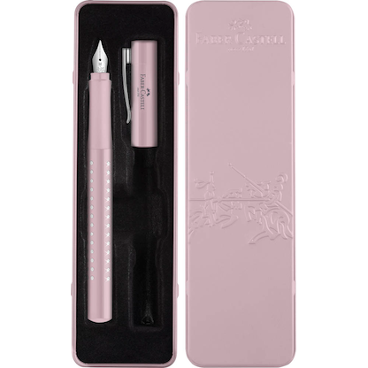 Artikelbild 11 für FABER-CASTELL Sparkle M im Geschenketui Patronenfüller rose M (mittel), Artikelnummer 100509