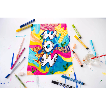 Artikelbild 5 für STABILO Pen 68 Max Filzstift schwarz, 1 St., Artikelnummer 416968