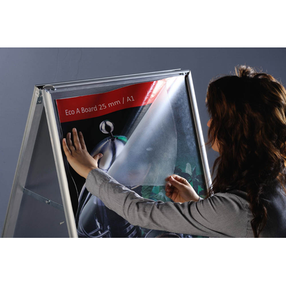 Artikelbild 9 für update displays Kundenstopper silber DIN A2 2 Fächer, Artikelnummer 646657