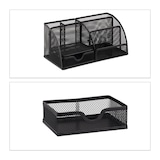 Artikelbild 1 für relaxdays Schreibtisch-Organizer schwarz Metall 6 Fächer 27,5 x 14,0 x 12,5 cm, Artikelnummer 516817