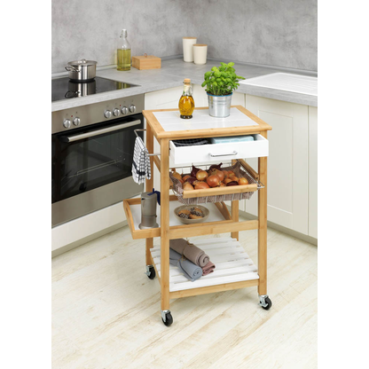 Artikelbild 7 für WENKO Servierwagen Finja Bambus 49,0 x 38,0 x 81,0 cm, Artikelnummer 810873