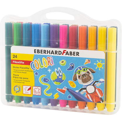 Artikelbild 2 für EBERHARD FABER Colori Filzstifte farbsortiert, 24 St., Artikelnummer 106706