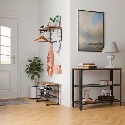 Artikelbild 5 für VASAGLE Schuhregal braun, schwarz 66,0 x 30,0 x 45,0 cm, Artikelnummer 439838