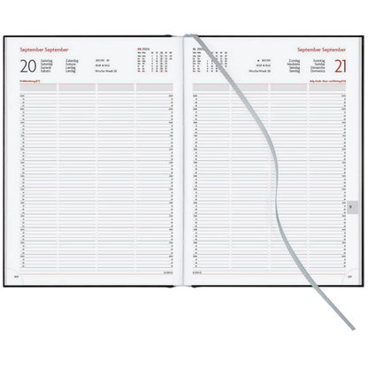 Artikelbild 3 für Lediberg Reservierungsbuch Tagesplaner 2026 schwarz, Artikelnummer 551004
