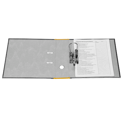 Artikelbild 6 für office discount Ordner gelb marmoriert Karton 8,0 cm DIN A4, Artikelnummer 501403