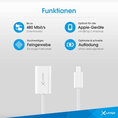Artikelbild 4 für XLAYER USB C/Lightning Adapter, Artikelnummer 344386