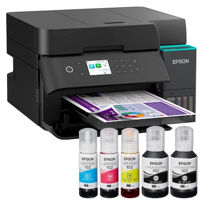 Artikelbild 12 für AKTION: EPSON EcoTank ET-3950 3 in 1 Tintenstrahl-Multifunktionsdrucker schwarz mit 60 Euro CashBack, Artikelnummer 683229