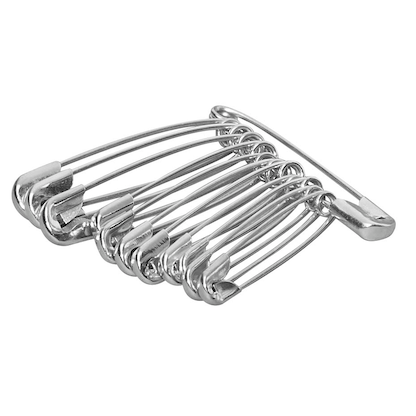 Artikelbild für 12 Gowi Sicherheitsnadeln silber, Artikelnummer 431561