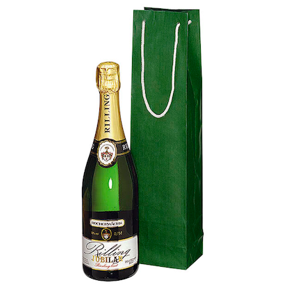 Artikelbild 4 für 25 VP Geschenktüten für Flaschen grün 9,5 x 38,0 cm, Artikelnummer 589689