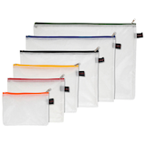 Artikelbild 1 für FolderSys Reißverschlussbeutel transparent/farbsortiert 0,15 mm, 6 St., Artikelnummer 641860