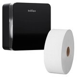 Artikelbild 1 für Satino Toilettenpapierspender HYGINITY S JT1 System 333405 schwarz Kunststoff, Artikelnummer 663136