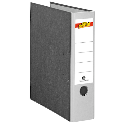Artikelbild 2 für office discount Ordner grau marmoriert Karton 8,0 cm DIN A4, Artikelnummer 770552
