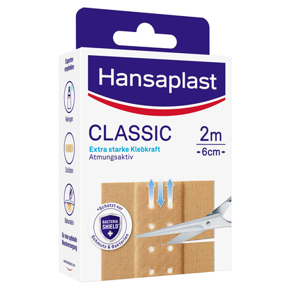 Artikelbild für Hansaplast Pflaster CLASSIC 4808213002 beige 6,0 x 10,0 cm, 20 St., Artikelnummer 464931