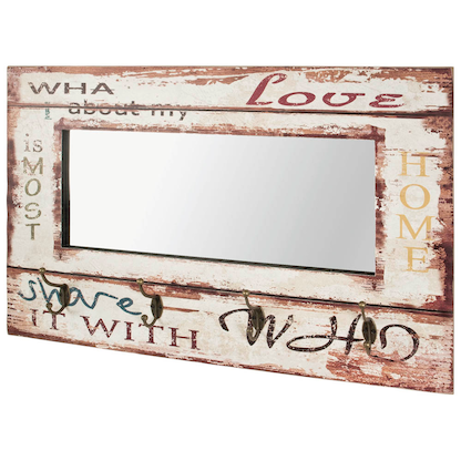 Artikelbild 18 für HAKU Möbel Wandgarderobe 89941 Motiv Holz 4 Haken 80,0 x 52,0 cm, Artikelnummer 553174