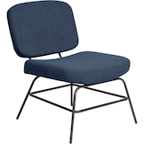 Artikelbild 1 für meet powered by PAPERFLOW Sessel CURVE blau schwarz Stoff, 1 St., Artikelnummer 638062