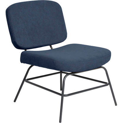 Artikelbild 1 für meet powered by PAPERFLOW Sessel CURVE blau schwarz Stoff, 1 St., Artikelnummer 638062