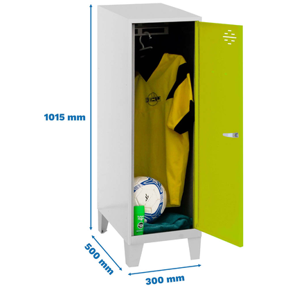 Artikelbild 2 für Simonrack Spind SIMONLOCKER DISM grau, grün 8425437120305, 1 Schließfach 30,0 x 50,0 x 101,5 cm, Artikelnummer 356236