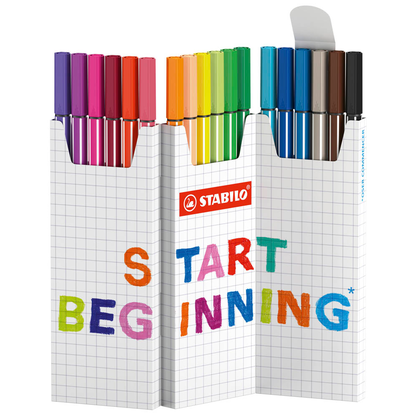 Artikelbild 2 für STABILO Pen 68 Filzstifte farbsortiert, 18 St., Artikelnummer 515329