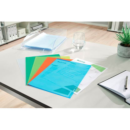 Artikelbild 8 für 100 LEITZ Sichthüllen 4000 DIN A4 blau genarbt 0,13 mm, Artikelnummer 944496