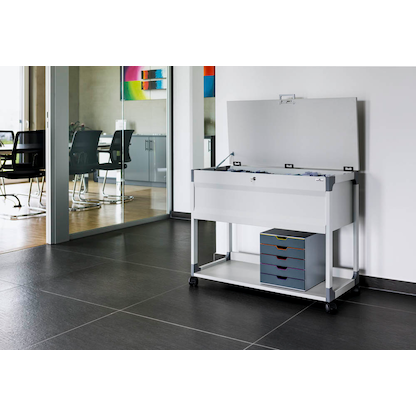 Artikelbild 7 für DURABLE Hängemappenwagen abschließbar grau für bis zu 100 Hängemappen, Artikelnummer 189353