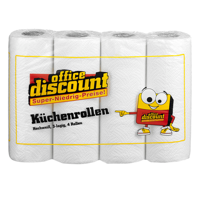 Artikelbild 2 für 4 + 1 GRATIS: office discount Küchenrollen 3-lagig, 4x 32 Rollen + GRATIS 1x 32 Rollen, Artikelnummer 971438