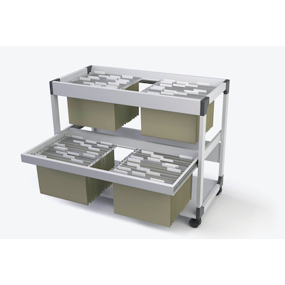 Artikelbild 5 für DURABLE Hängemappenwagen grau für bis zu 200 Hängemappen, Artikelnummer 631212