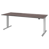 Artikelbild 1 für röhr Imperia elektrisch höhenverstellbarer Schreibtisch quarzit rechteckig, T-Fuß-Gestell silber 180,0 x 80,0 cm, Artikelnummer 495992