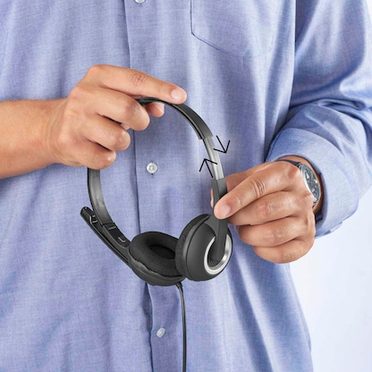 Artikelbild 6 für hama HS-P150 V2 Headset schwarz,silber, Artikelnummer 388086