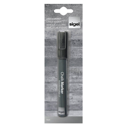 Artikelbild 2 für SIGEL Kreidemarker schwarz 1,0 - 5,0 mm, 1 St., Artikelnummer 537902