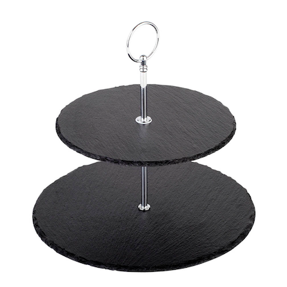 Artikelbild 20 für APS Etagere schwarz, silber 24,0 cm, Artikelnummer 193658