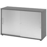 Artikelbild 1 für HAMMERBACHER Schiebetürenschrank, V1752S/G/S/RE grafit, silber 1 Fachboden 120,0 x 40,0 x 74,8 cm, Artikelnummer 376937