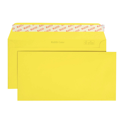 Artikelbild für ELCO Briefumschläge Color DIN lang ohne Fenster gelb haftklebend 250 St., Artikelnummer 334171